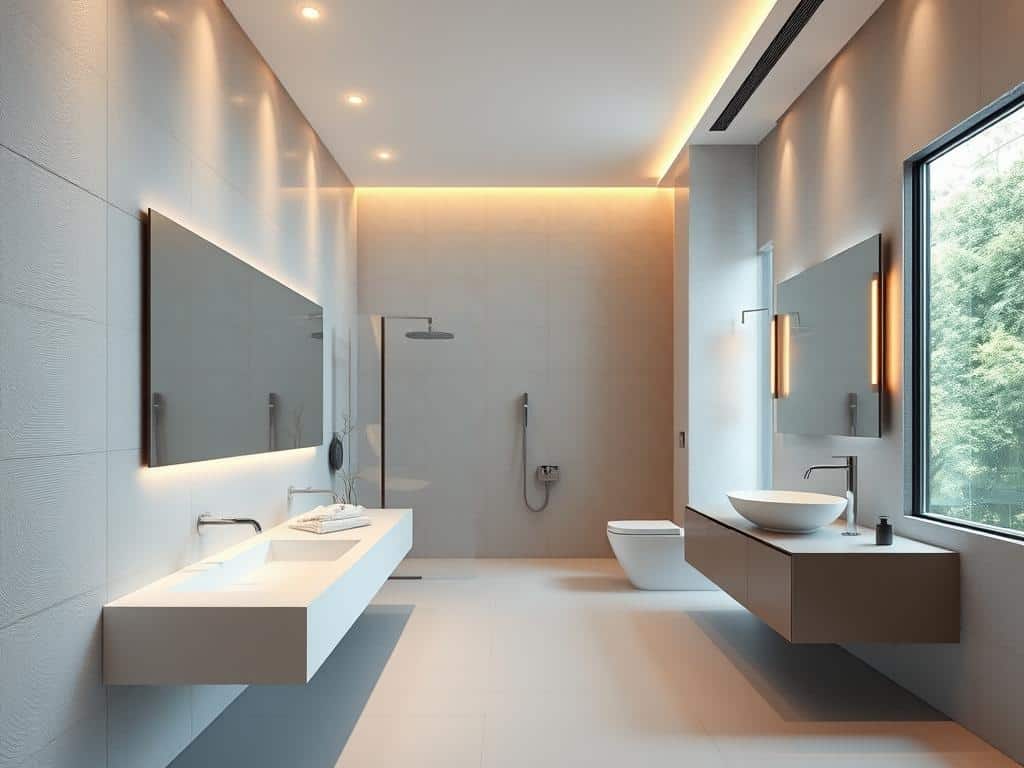 Alu-Verbundplatten für Wanddesign Bad Alu-Verbundplatten für Wanddesign Bad