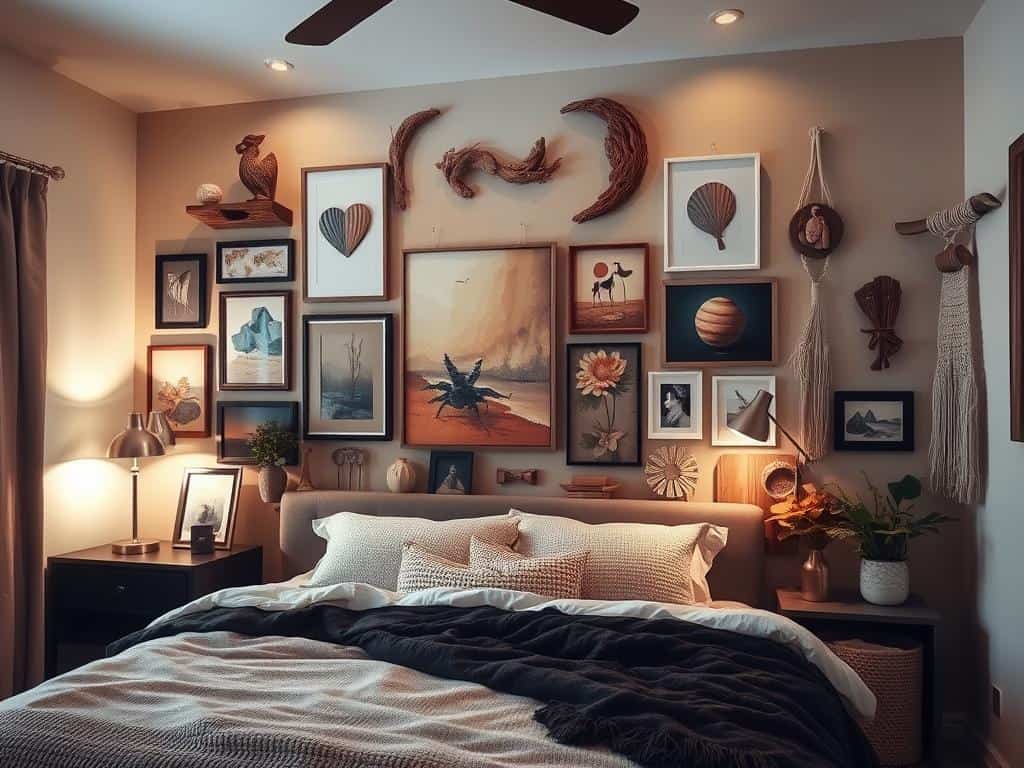Wand im Zimmer mit vielen Lieblingsbilder selbst gestalten Wand im Zimmer mit vielen Lieblingsbilder selbst gestalten