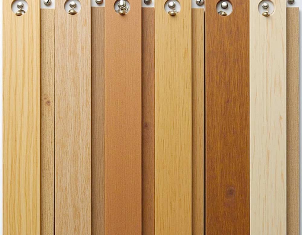 Farbnuancen der gängigsten Hölzer