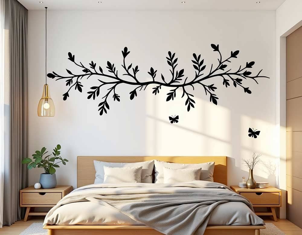 Zimmergestaltung mit einem Wandmotiv Zimmergestaltung mit einem Wandmotiv