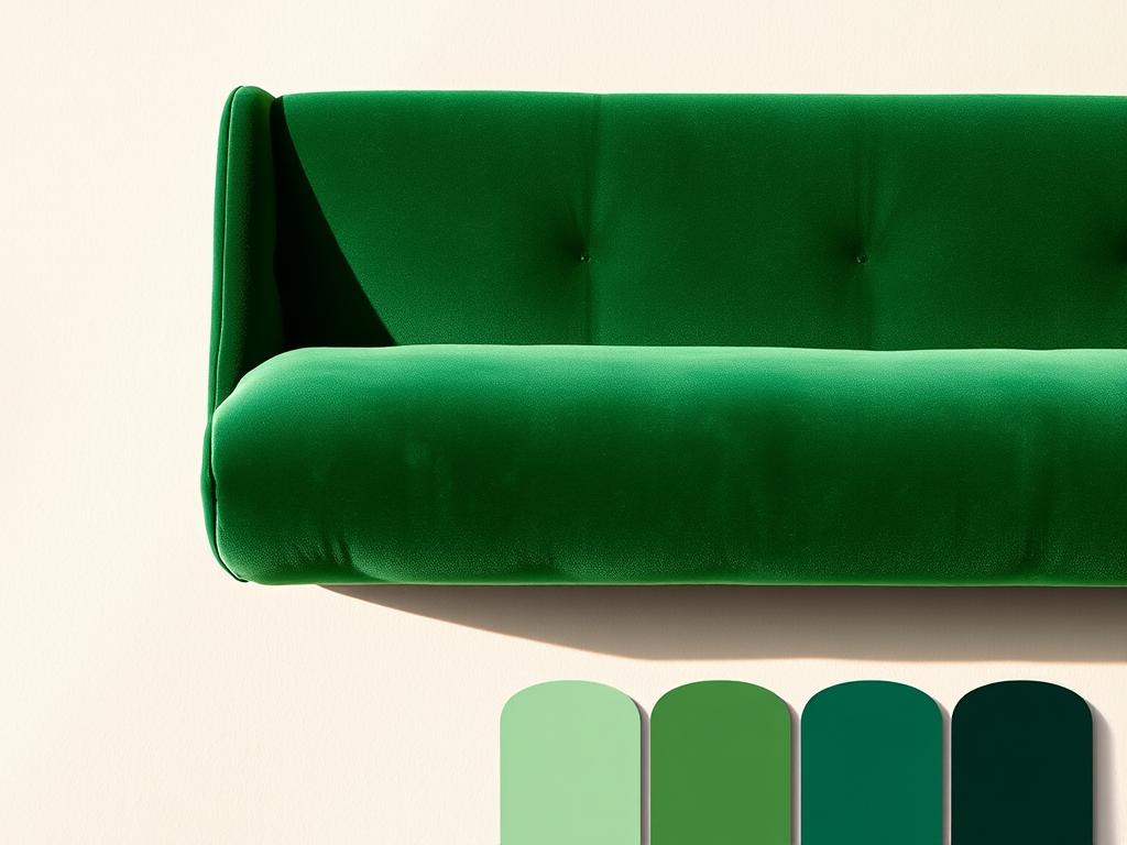 Grüntöne Farbpalette