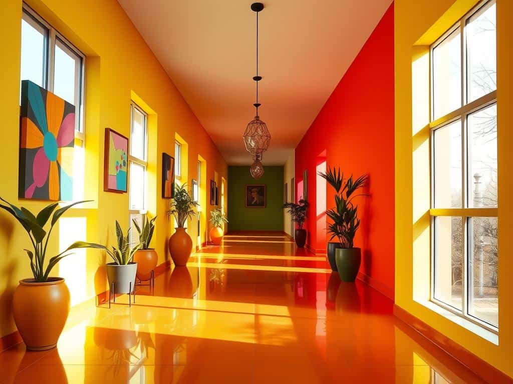 Farbakzente im Flur Farbakzente im Flur