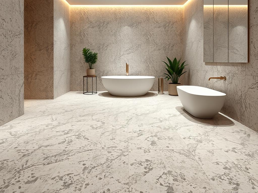 Terrazzofliesen im Badezimmer Design