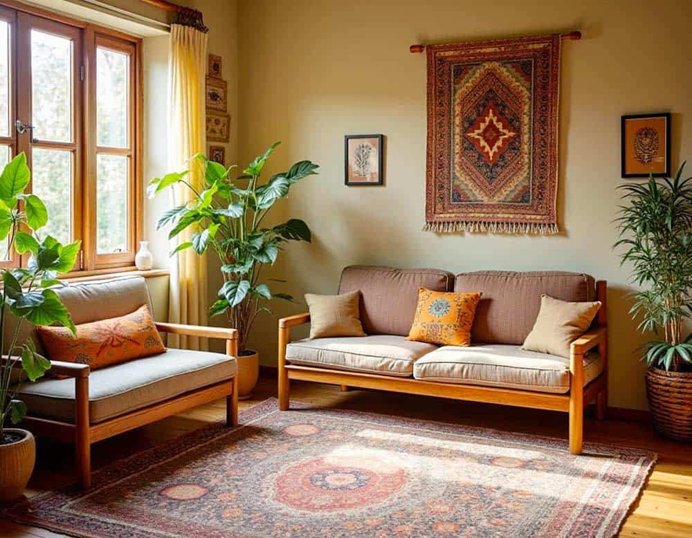 Ethno-Wohnraum mit Pflanzen – so entsteht natürliche Harmonie