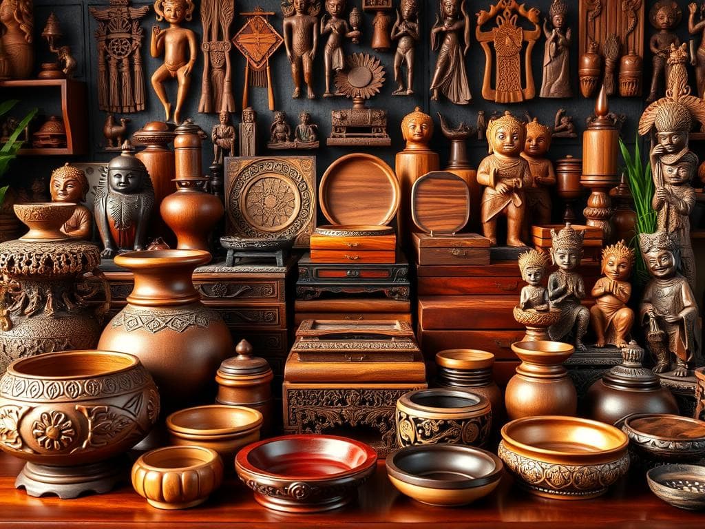Exotische Wohnaccessoires aus Holz und Lack