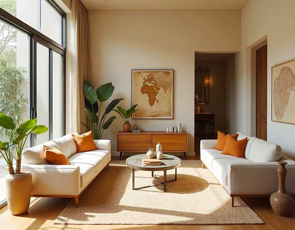 Ein Hauch Weltreise – exotische Elemente für Ihr modernes Wohnzimmer