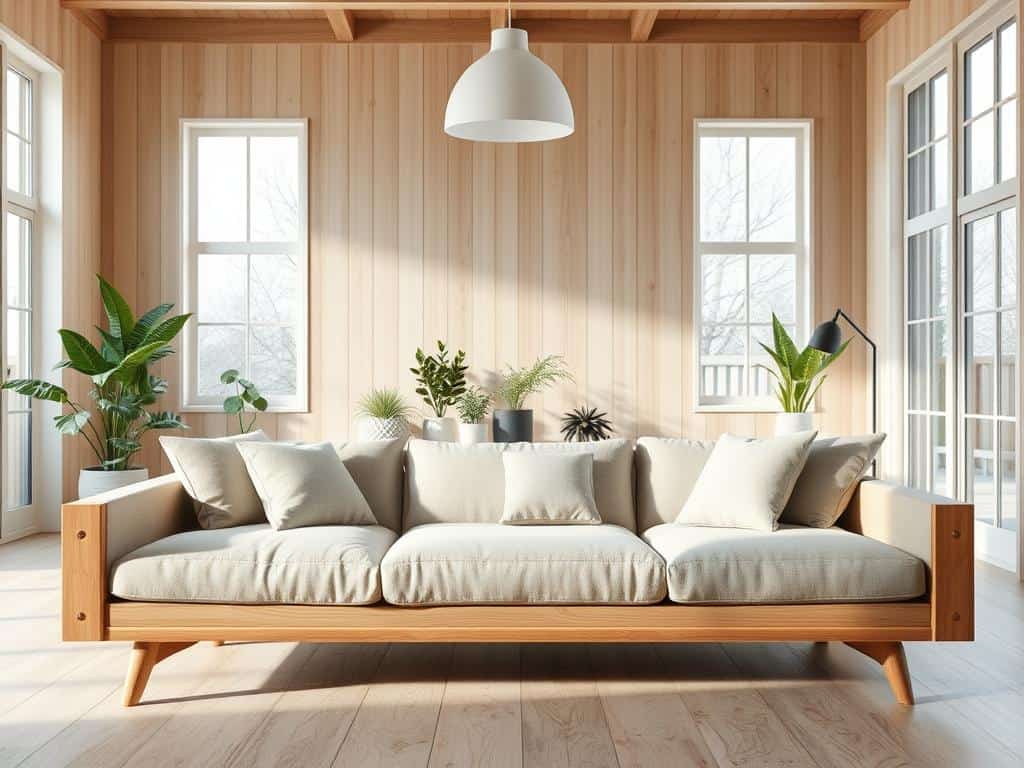 skandinavische Möbel Holz Sofa