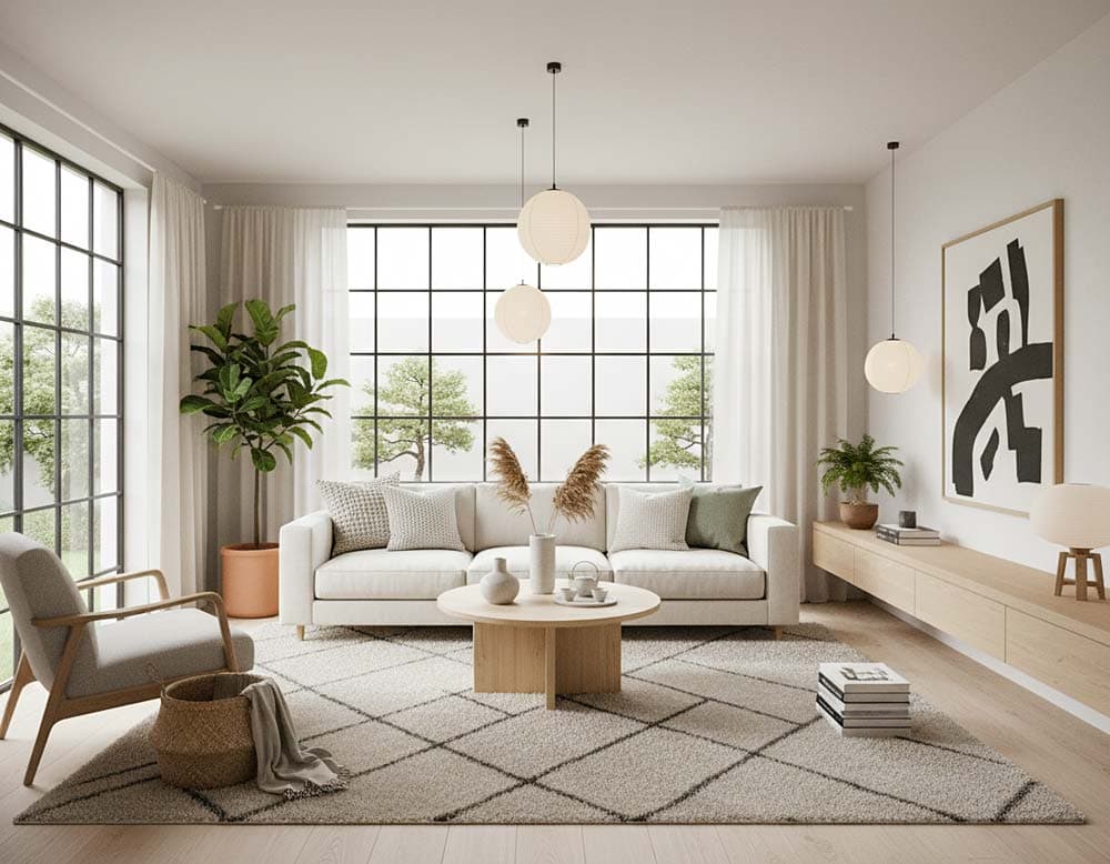 Japandi Wohnzimmer Japandi Wohnzimmer