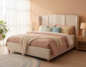 Mehr über den Artikel erfahren Wie wählt man das ideale Polsterbett fürs Schlafzimmer? Schritt-für-Schritt-Ratgeber