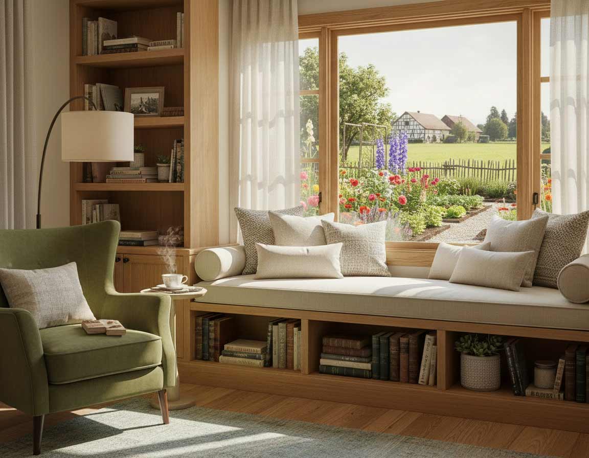 Sitzfenster mit Leseecke