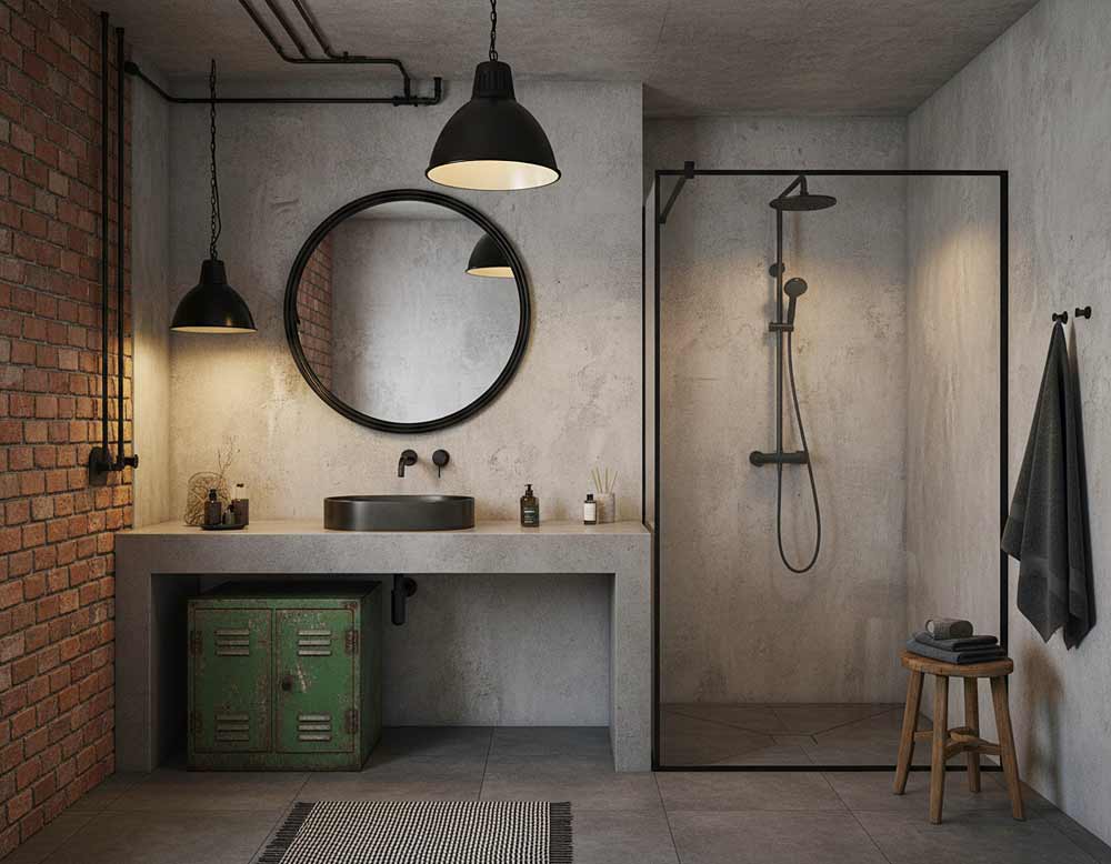Industrial Design im Badezimmer Industrial Design im Badezimmer