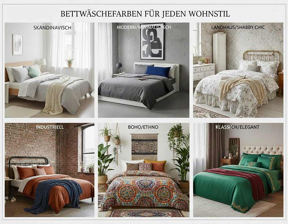 Du betrachtest gerade Welche Bettwäschefarbe passt zu welchem Wohnstil? – Der Farb‑Guide für Bettwäsche