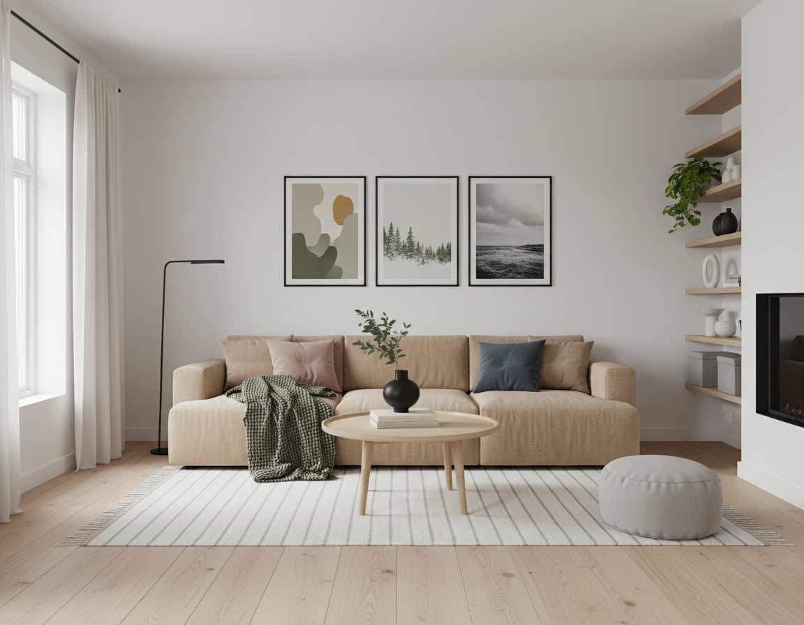 Farben im skandinavischen Stil