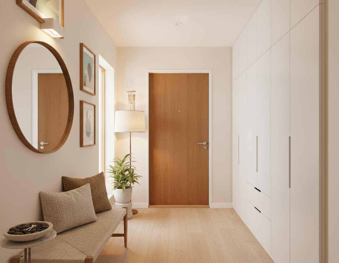 Feng Shui Flur – Bagua-Spiegel und frischen Pflanzen Feng Shui Flur – Bagua-Spiegel und frischen Pflanzen