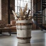 Dekoideen mit Betonvasen und Metallobjekten für einen gelungenen Industrial Stil