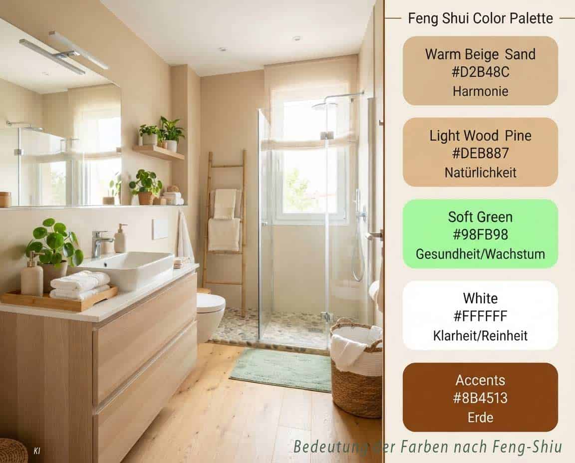 Feng Shui Farbpalette im Badezimmer Feng Shui Farbpalette im Badezimmer