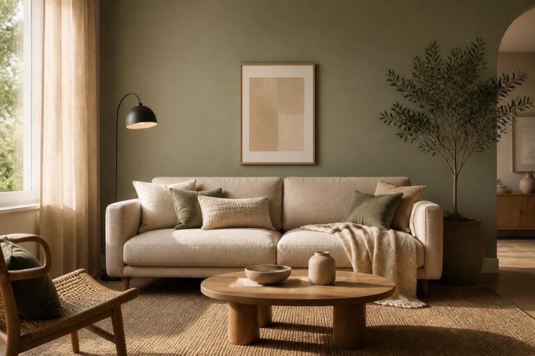Mehr über den Artikel erfahren Welche Wandfarbe passt zu einem beigen Sofa? 12 harmonische Farbkombinationen